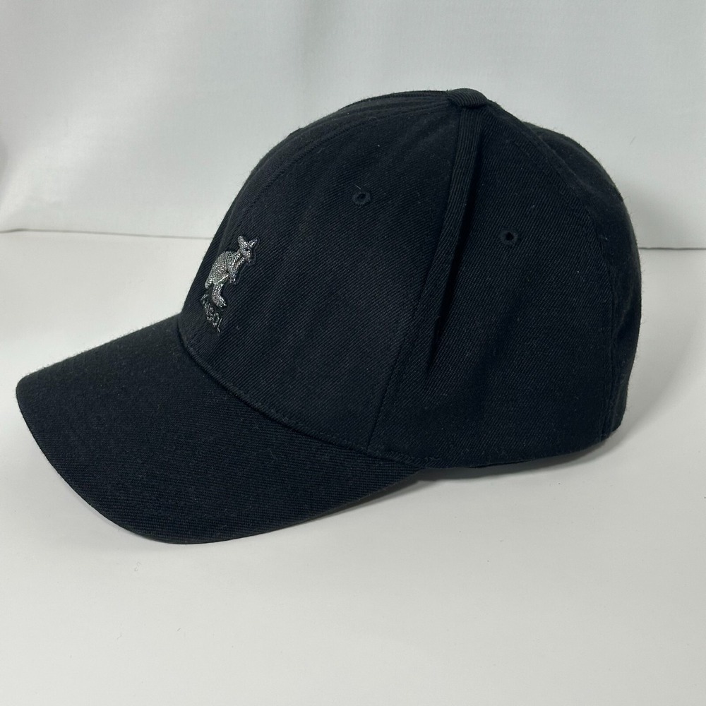 Kangol Baseball Hat Cap Unisex L/XL Wool Flexfit Stretch Black Embroidered Logo - Picture 6 of 11